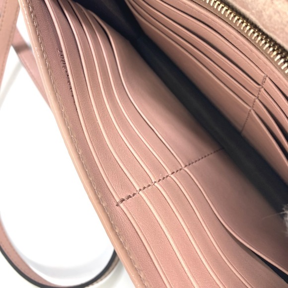 Salvatore Ferragamo bag canvas Gancini pink shoulder - Picture 11 of 13